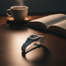 White & Black Minimalist Watch with Arabic Numerals | Durable Resin Strap