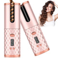 Cordless Auto Hair Curler with LCD Display – 6 Adjustable Temperature Settings